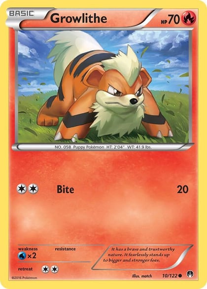 Growlithe, XY - BREAKpoint 10/122