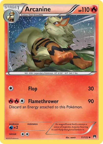 Arcanine, XY - BREAKpoint 11/122