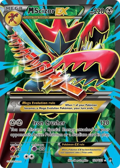 M Scizor EX (Full Art), XY - BREAKpoint 120/122