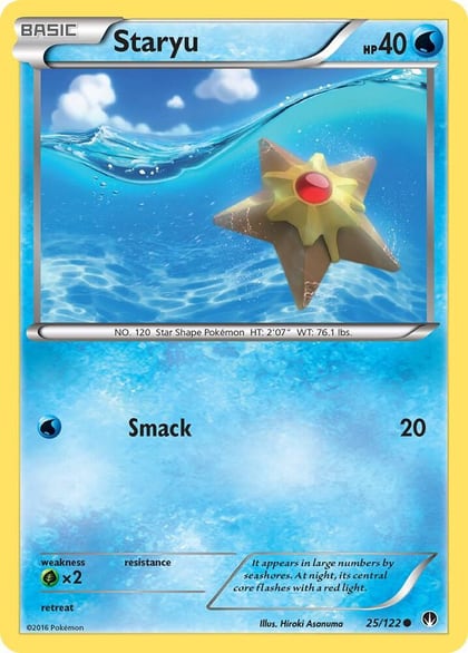 Staryu, XY - BREAKpoint 25/122