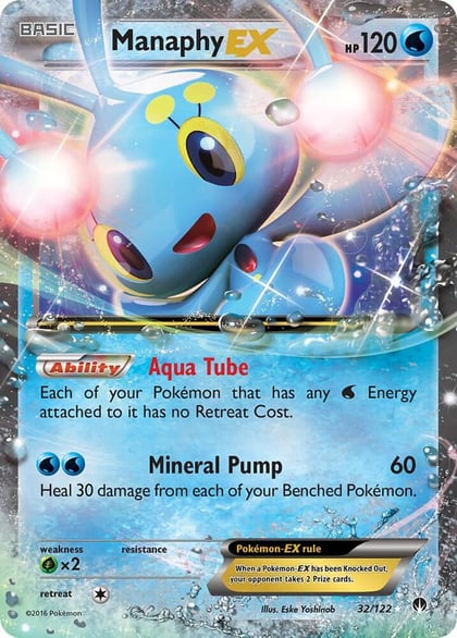 Manaphy EX, XY - BREAKpoint 32/122