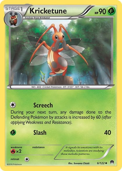 Kricketune, XY - BREAKpoint 6/122