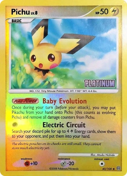 Pichu - 45/106 [Platinum], Burger King Promos 045/100