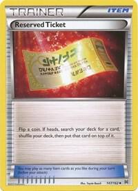 Reserved Ticket, XY - BREAKthrough 147/162