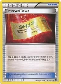 Reserved Ticket, XY - BREAKthrough 147/162