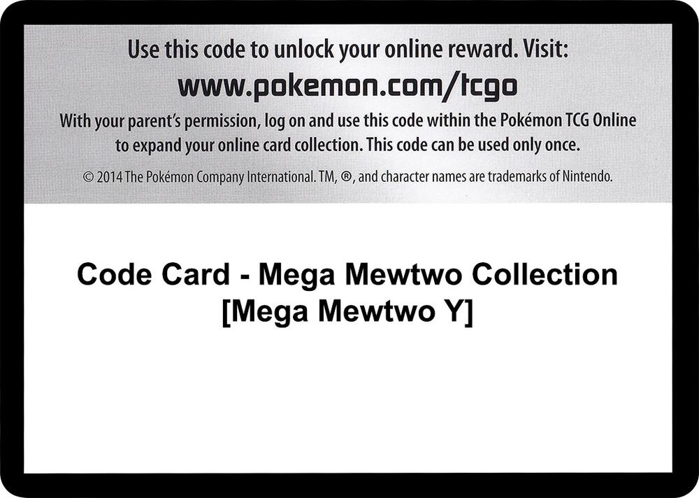 Code Card - Mega Mewtwo Collection [Mega Mewtwo Y], XY - BREAKthrough P280349