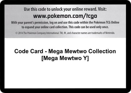 Code Card - Mega Mewtwo Collection [Mega Mewtwo Y], XY - BREAKthrough P280349
