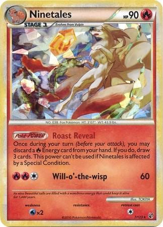 Ninetales - 7/123 (Cracked Ice), Blister Exclusives 007/123