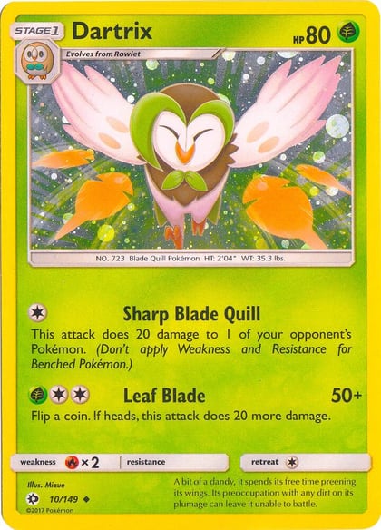 Dartrix - 10/149 (Cosmos Holo), Blister Exclusives 010/149