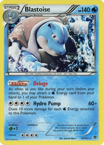 Blastoise - 16/101 (Cosmos Holo), Blister Exclusives 016/101