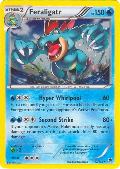 Feraligatr - 17/119 (Cosmos Holo), Blister Exclusives 017/119