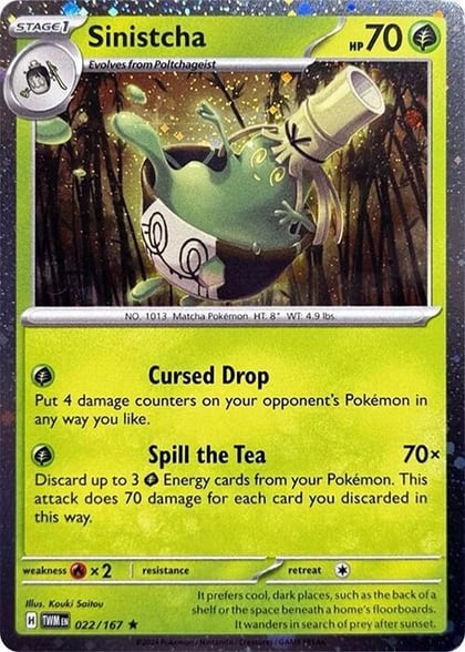 Sinistcha - 022/167 (Cosmos Holo), Blister Exclusives 022/167