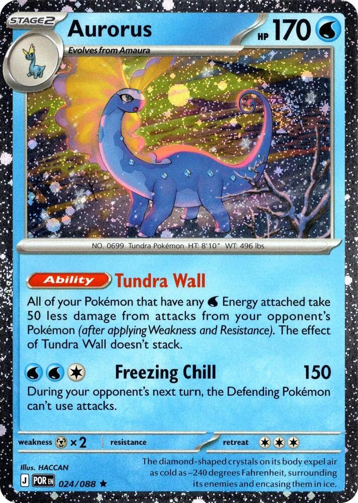 Aurorus - 024/088 (Cosmos Holo), Blister Exclusives 024/088