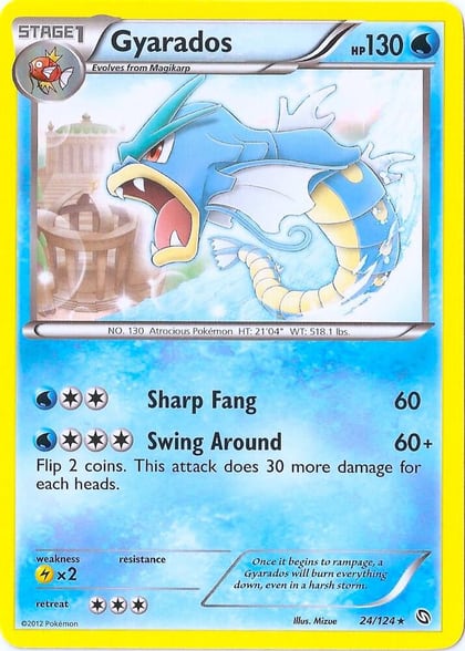 Gyarados - 24/124 (Cosmos Holo), Blister Exclusives 024/124