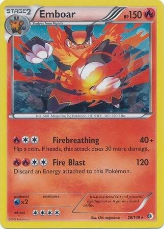 Emboar - 26/149 (Cosmos Holo), Blister Exclusives 026/149