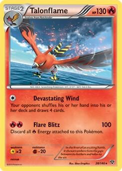 Talonflame - 28/146 (Cosmos Holo), Blister Exclusives 028/146