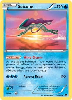 Suicune - 30/122 (Cosmos Holo), Blister Exclusives 030/122