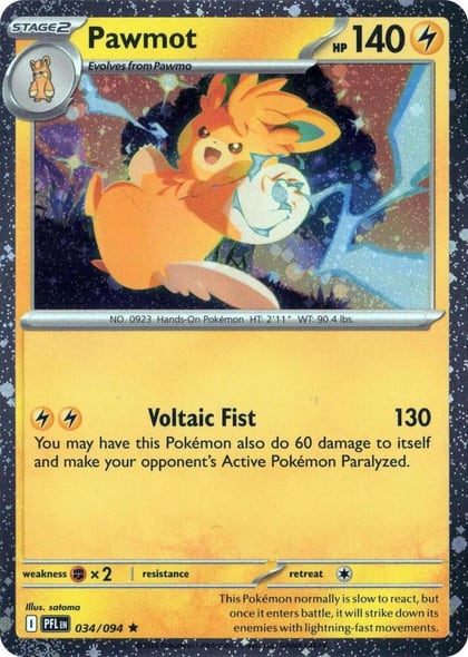 Pawmot - 034/094 (Cosmos Holo), Blister Exclusives 034/094