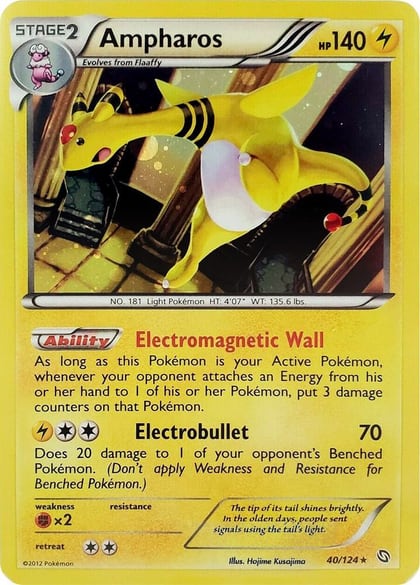 Ampharos - 40/124 (Cosmos Holo), Blister Exclusives 040/124