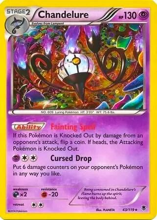 Chandelure - 43/119 (Cosmos Holo), Blister Exclusives 043/119