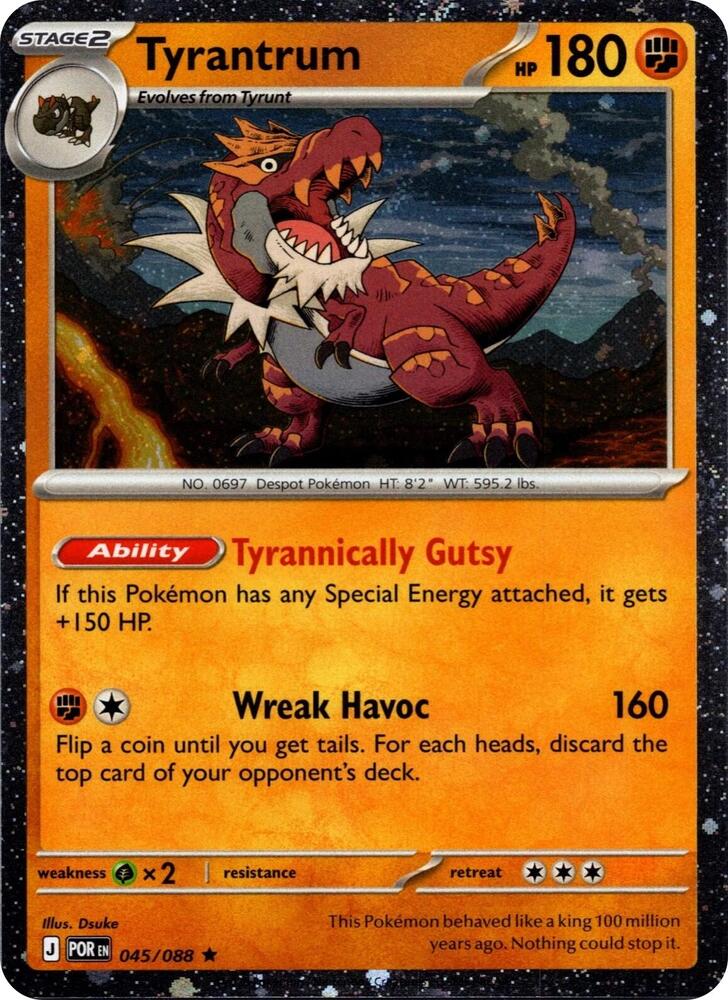 Tyrantrum - 045/088 (Cosmos Holo), Blister Exclusives 045/088