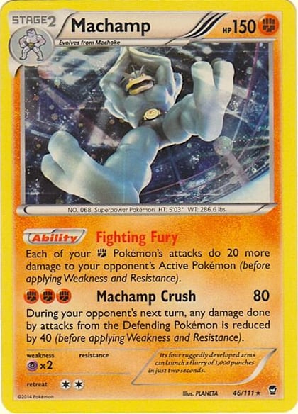 Machamp - 46/111 (Cosmos Holo), Blister Exclusives 046/111