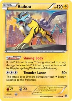 Raikou - 55/162 (Cosmos Holo), Blister Exclusives 055/162