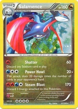 Salamence - 57/108 (Cosmos Holo), Blister Exclusives 057/108