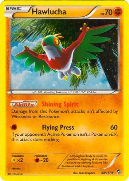 Hawlucha - 63/111 (Cosmos Holo), Blister Exclusives 063/111