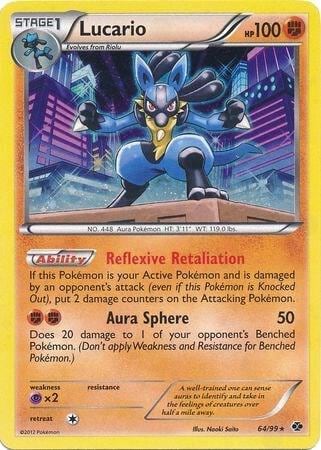 Lucario - 64/99 (Cosmos Holo), Blister Exclusives 064/099