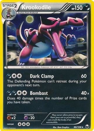 Krookodile - 66/108 (Cosmos Holo), Blister Exclusives 066/108
