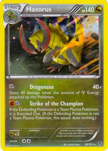 Haxorus - 69/101 (Cosmos Holo), Blister Exclusives 069/101
