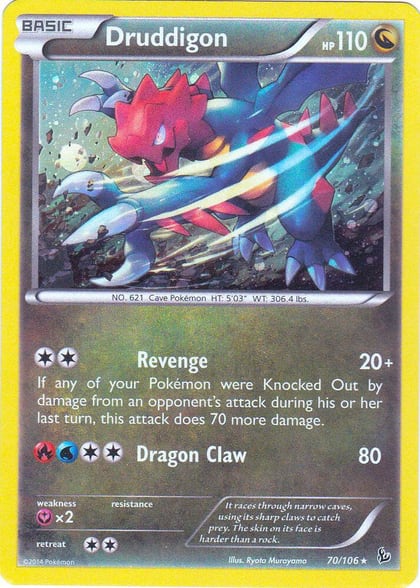 Druddigon - 70/106(Cosmos Holo), Blister Exclusives 070/106