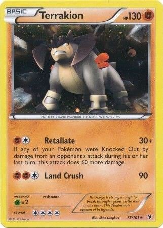 Terrakion - 73/101 (Cosmos Holo), Blister Exclusives 073/101