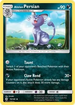 Alolan Persian - 79/149 (Cosmos Holo), Blister Exclusives 079/149