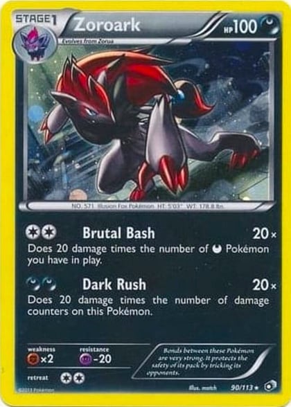 Zoroark - 90/113 (Cosmos Holo), Blister Exclusives 090/113