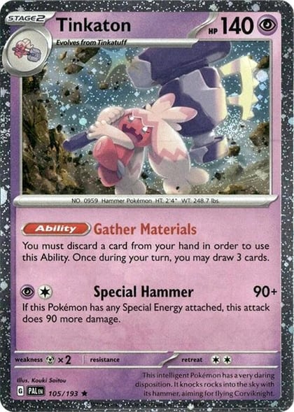 Tinkaton - 105/193 (Cosmos Holo), Blister Exclusives 105/193