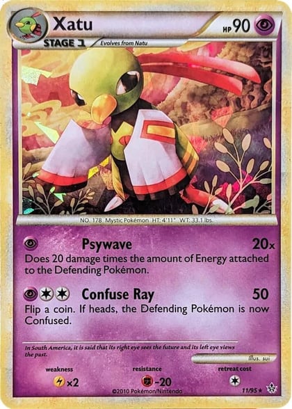 Xatu - 11/95 (Cracked Ice Holo), Blister Exclusives 11/95