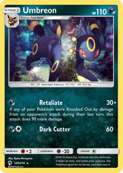 Umbreon - 120/214 (Cosmos Holo), Blister Exclusives 120/214