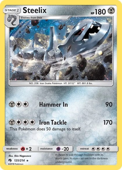 Steelix - 125/214 (Cosmos Holo), Blister Exclusives 125/214