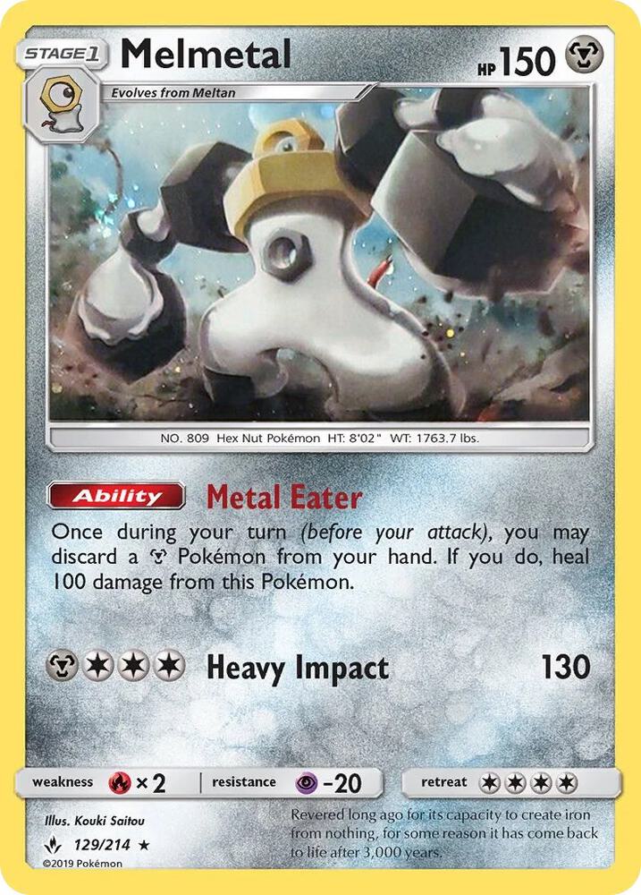 Melmetal - 129/214 (Cosmos Holo), Blister Exclusives 129/214