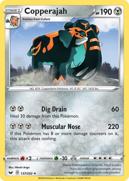 Copperajah - 137/202 (Non-Holo Gamestop Exclusive), Blister Exclusives 137/202