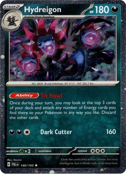 Hydreigon (Cosmos Holo), Blister Exclusives 140/193