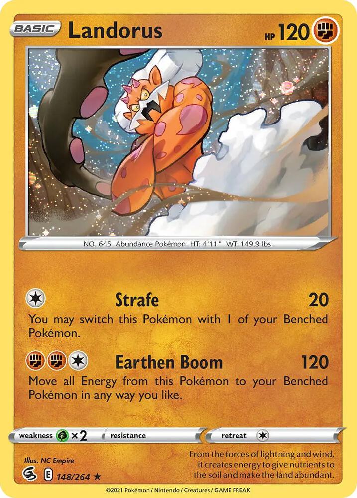 Landorus - 148/264 (Cosmos Holo), Blister Exclusives 148/264