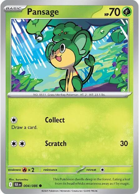 Pansage, SV: Black Bolt 004/086