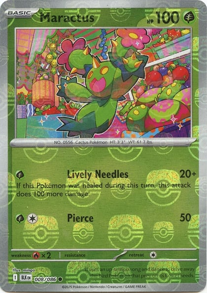 Maractus (Master Ball Pattern), SV: Black Bolt 008/086