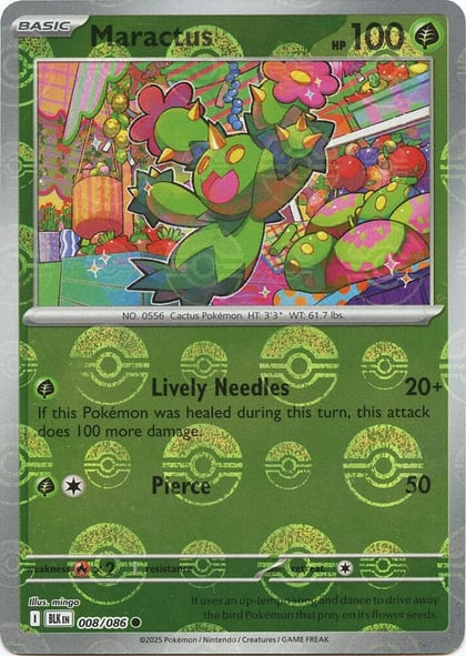 Maractus (Poke Ball Pattern), SV: Black Bolt 008/086