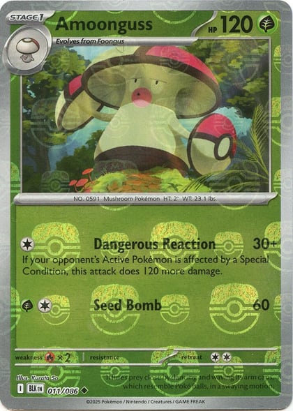 Amoonguss (Master Ball Pattern), SV: Black Bolt 011/086