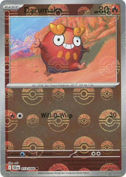 Darumaka (Poke Ball Pattern), SV: Black Bolt 013/086