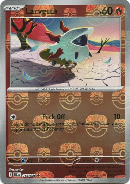 Larvesta (Master Ball Pattern), SV: Black Bolt 015/086